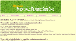 Desktop Screenshot of micropacplastic.com